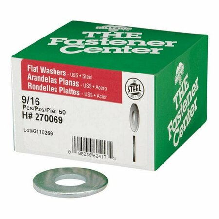 HOMECARE PRODUCTS 270069 0.56 in. Uss Flat Washer, 50PK HO3319555